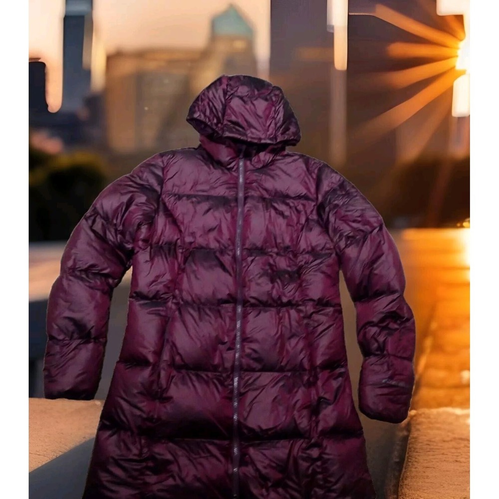 Eddie Bauer Luna Peak Down Parka Womens Medium Purple‎ Excellent 550 Fill Puffer